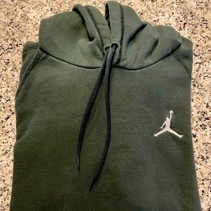 Men’s Jordan Brand Jumpman Hoodie w/ Kangaroo Pocket. Dark Green. Size XL.